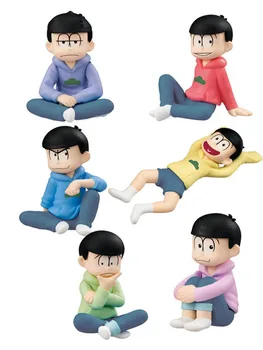 6Vnt/Komplektas 5CM Anime Osomatsu San Mr. Karamatsu Ichimatsu Mini PVC figūrėlė Kolekcinės statulos modelis Žaislinė gimtadienio dovana vaikams