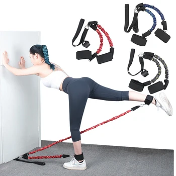 Booty Training Resistance Band Ankle Kickback Strap Set Leg Hip Power Workout Pull Rope Gym Home Fitness System Cable Machine