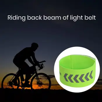 Bėgimas Šviesą atspindintis dirželis Praktiškas ryškios spalvos nailono bėgimas dviračiu Kulkšnis Koją atspindinti juosta Dviračių priedai