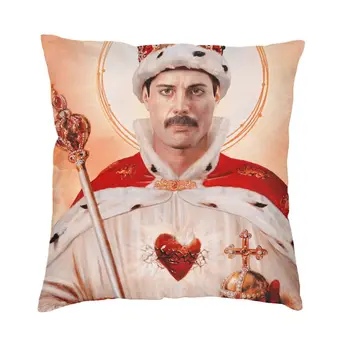 Saint Freddie Mercury Kvadratinis pagalvės užvalkalas Britų dainininko pagalvėlės mesti pagalvę automobilio dvipusiam spausdinimui